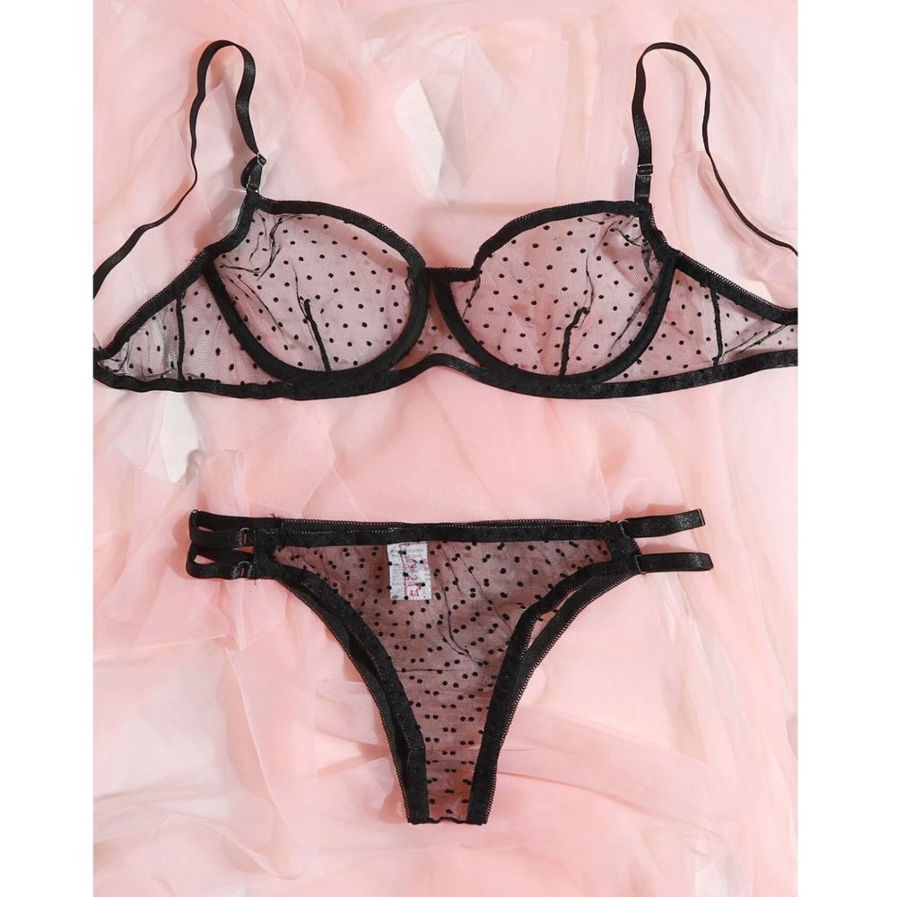NWOT Mesh bra & Panty Set